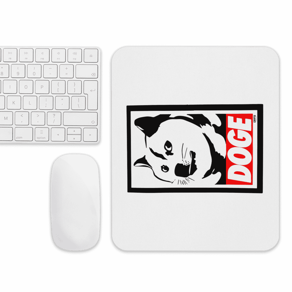 mouse pad white front 618957a3cc0b7 - Doge Stencil Mouse Pad
