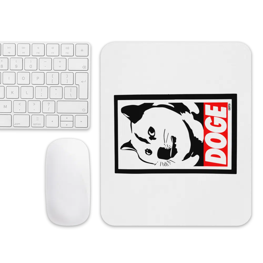 Doge Stencil Mouse Pad - Image 2