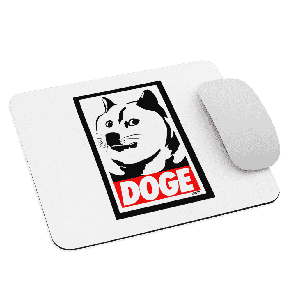 mouse pad white front 618957a3cc149 - Doge Stencil Mouse Pad