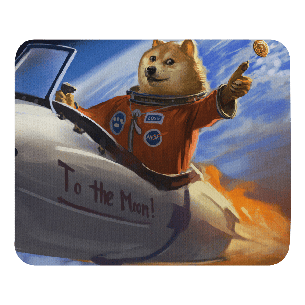 Doge to the Moon Mouse Pad