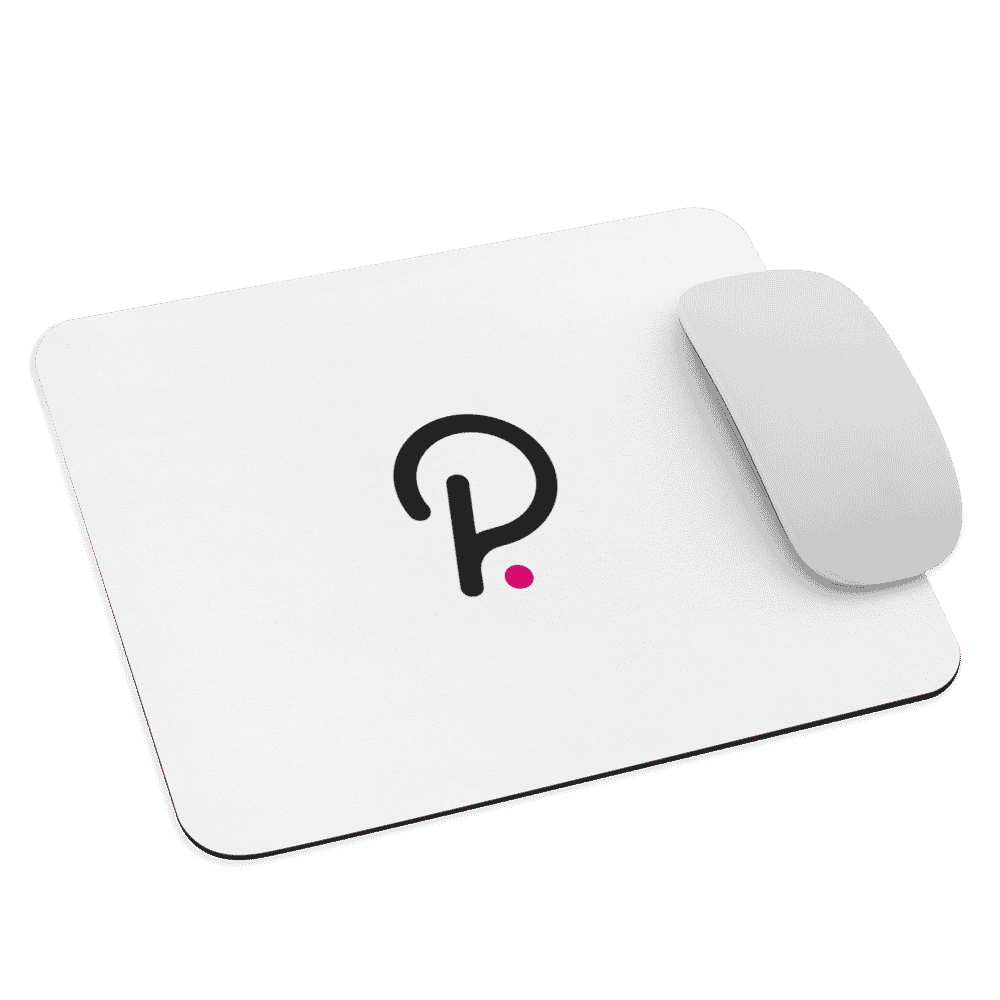 mouse pad white front 61896d4cd5197 - Polkadot Mouse Pad