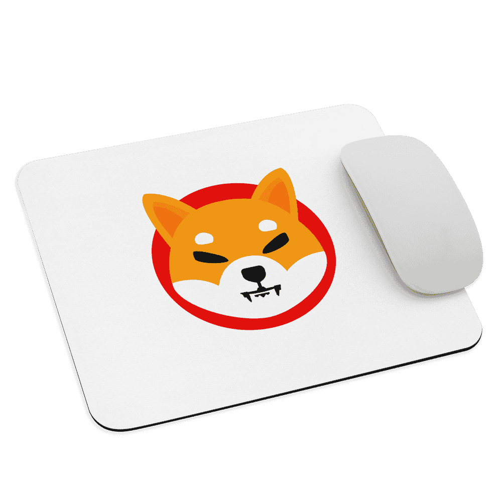 mouse pad white front 6189bc165a1d5 - Shiba Inu (SHIB) Mouse Pad