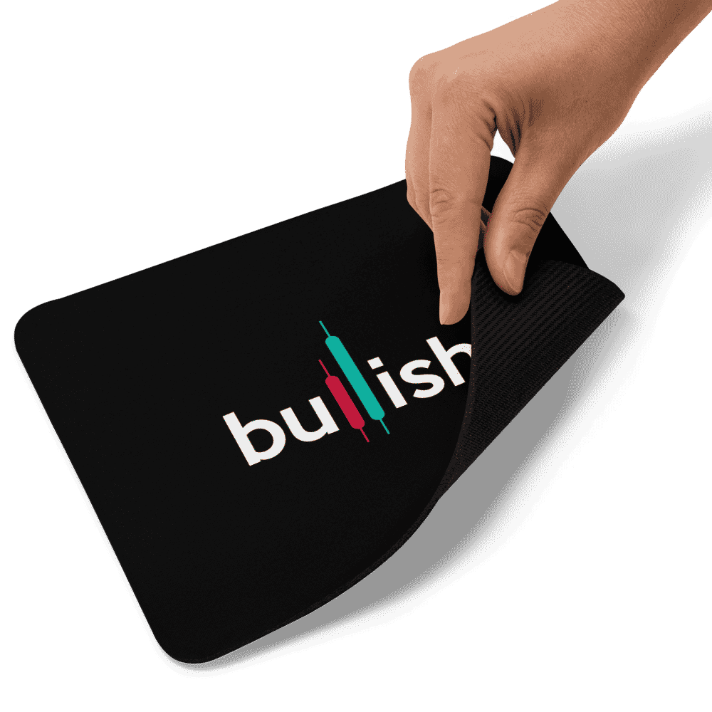 mouse pad white product details 6189279daf62a - Bullish Mouse Pad