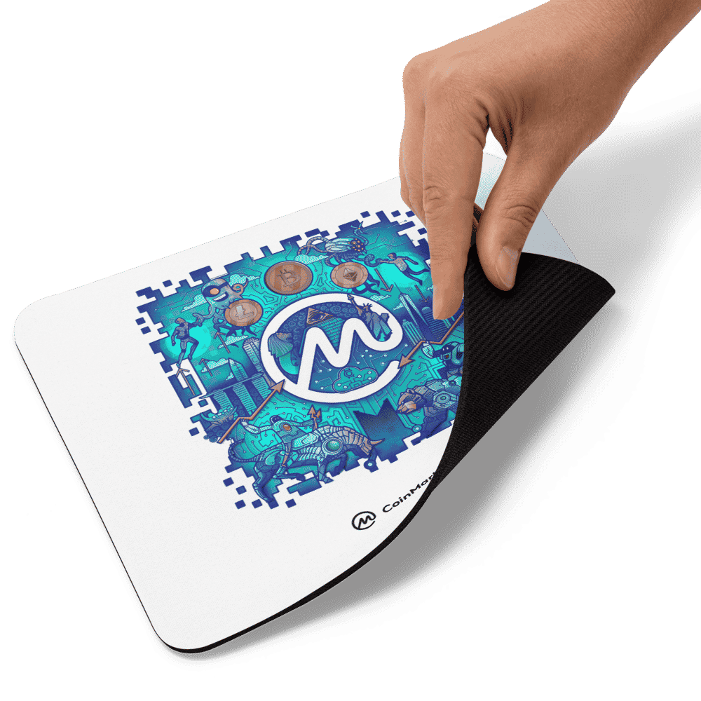 mouse pad white product details 61892fb09abaf - CoinMarketCap Mouse Pad