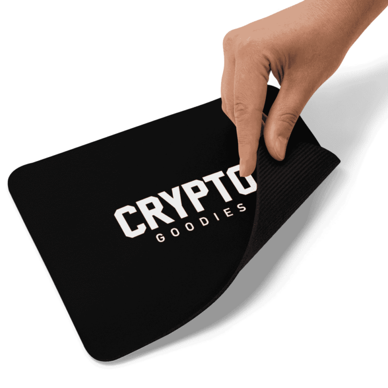 mouse pad white product details 6189306d07e1b - Crypto Goodies x Black Mouse Pad
