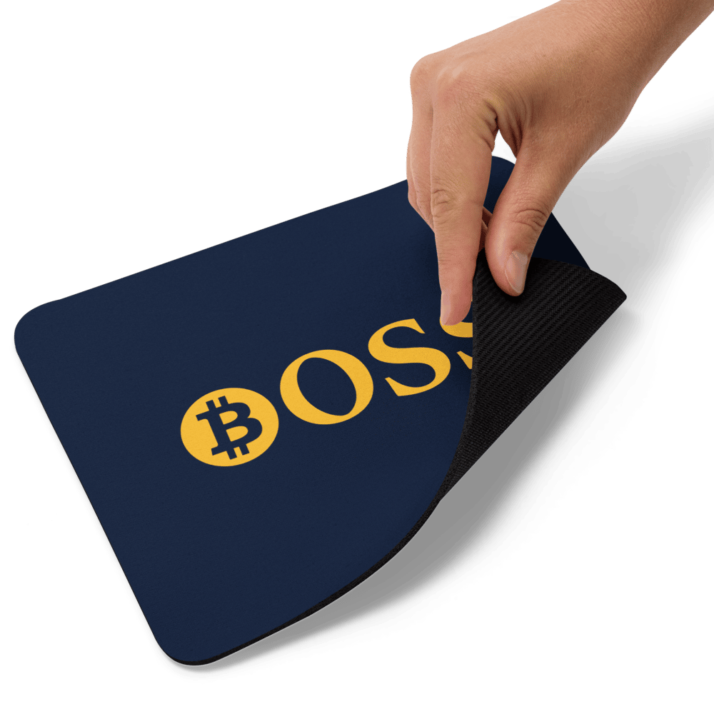 mouse pad white product details 61894e5f8206d - BOSS x Bitcoin Mouse Pad