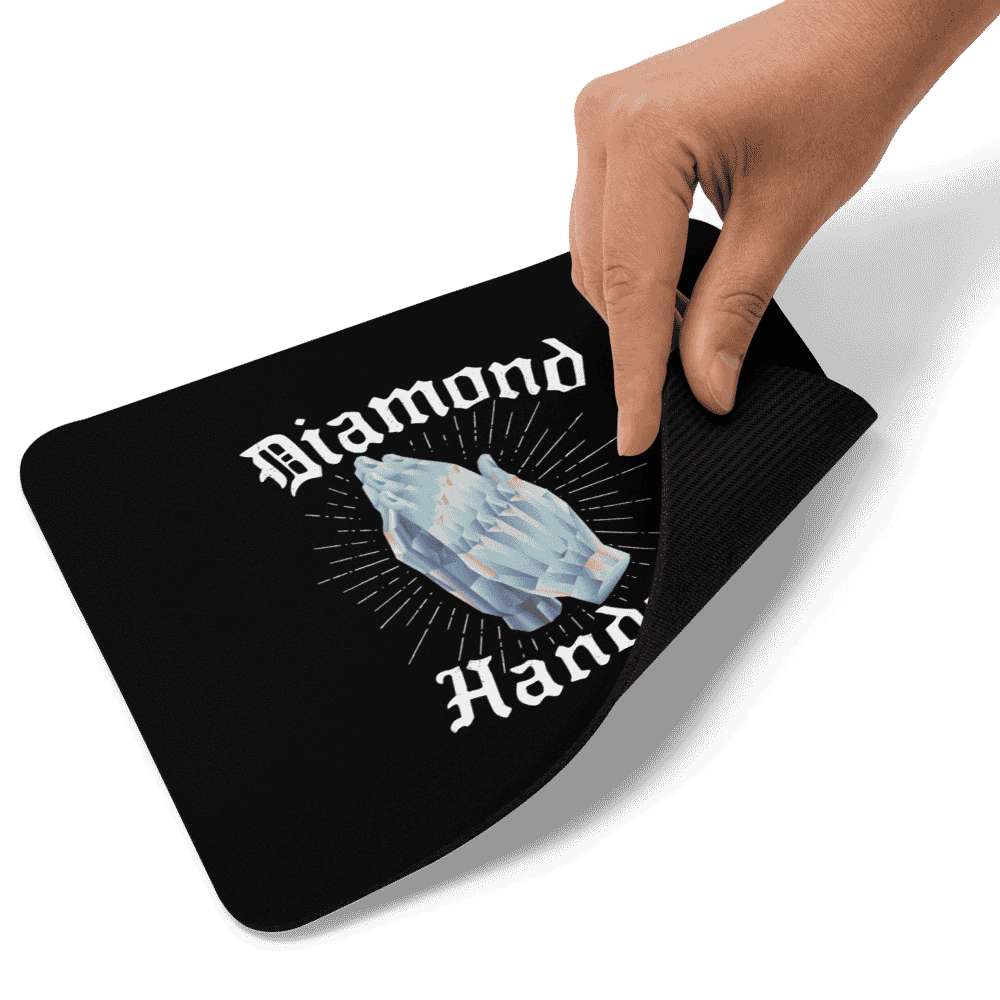 mouse pad white product details 6189566377ff1 - Diamond Hands Mouse Pad