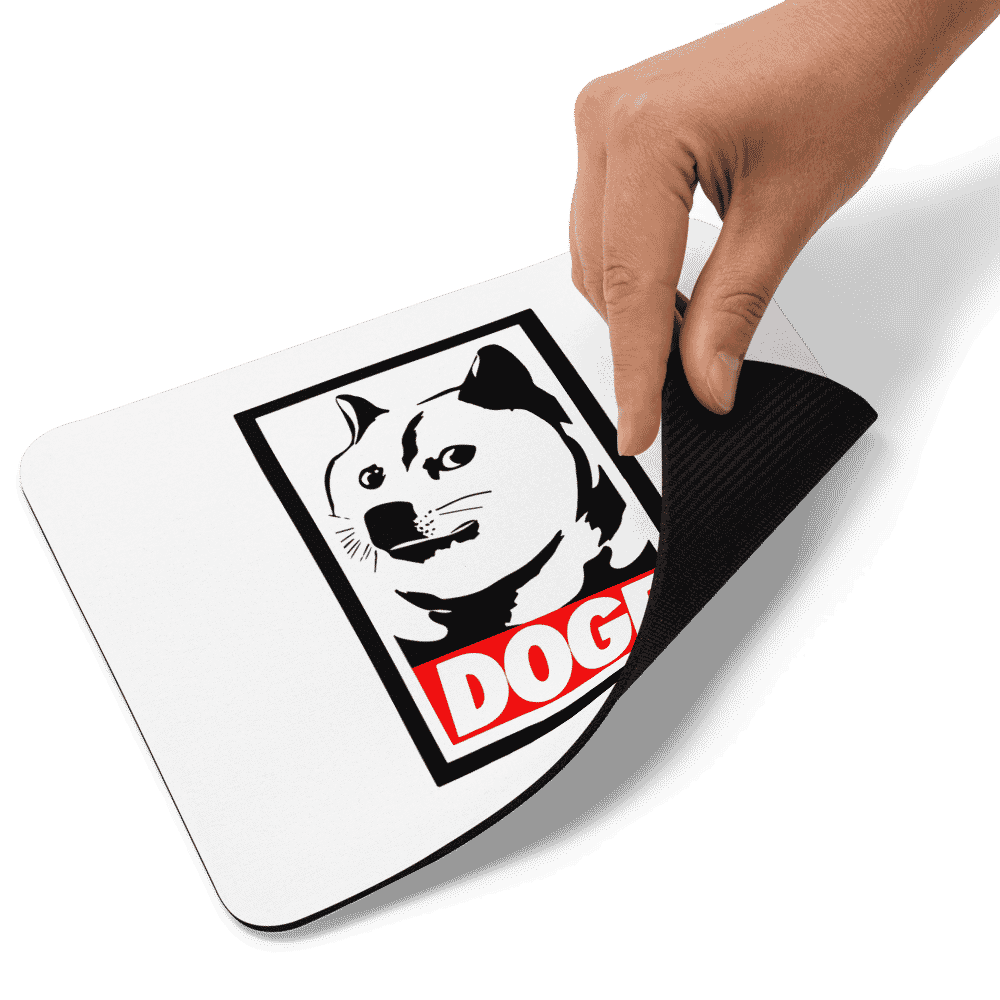 mouse pad white product details 618957a3cc1e5 - Doge Stencil Mouse Pad