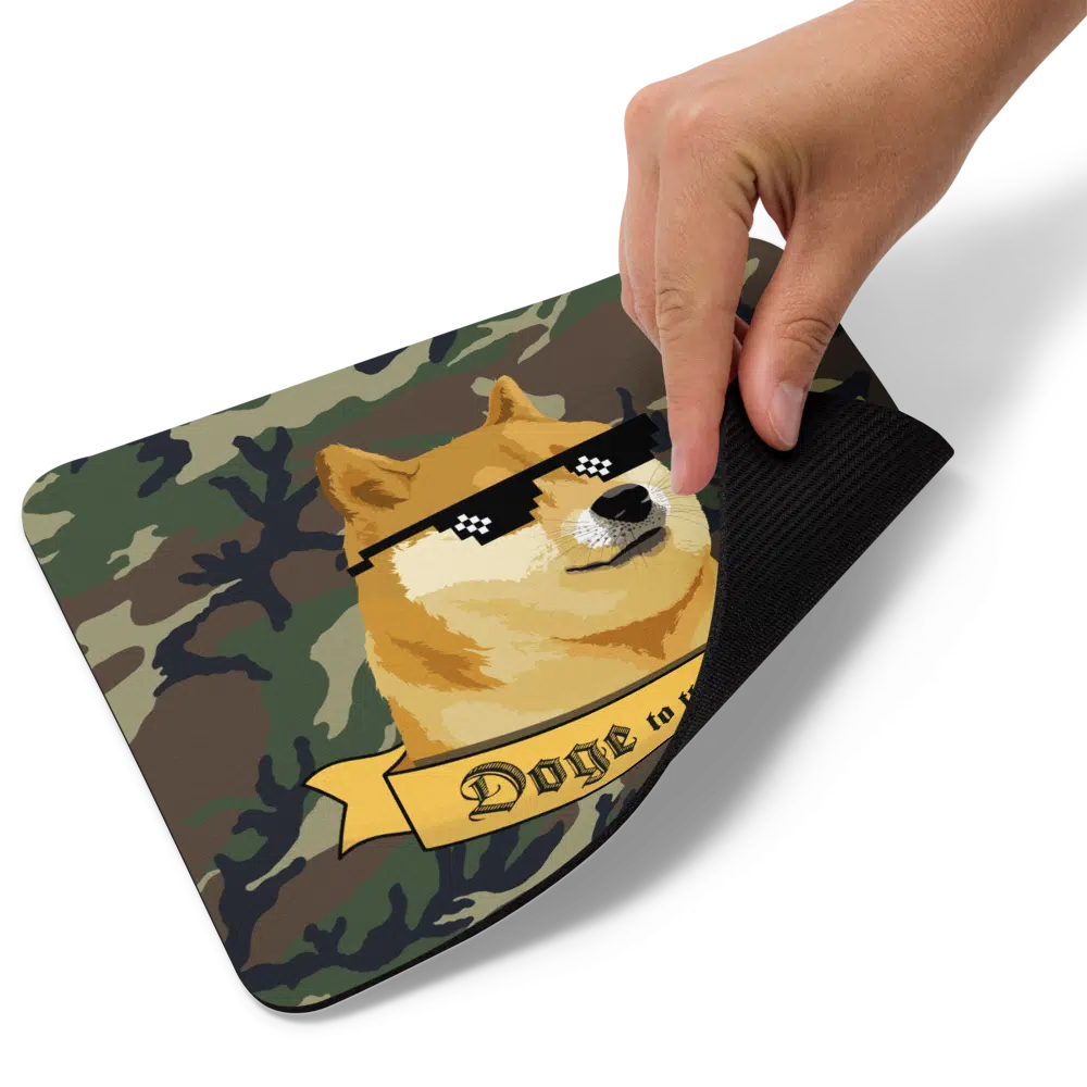 Doge to the Moon x Military Mouse Pad - Image 4