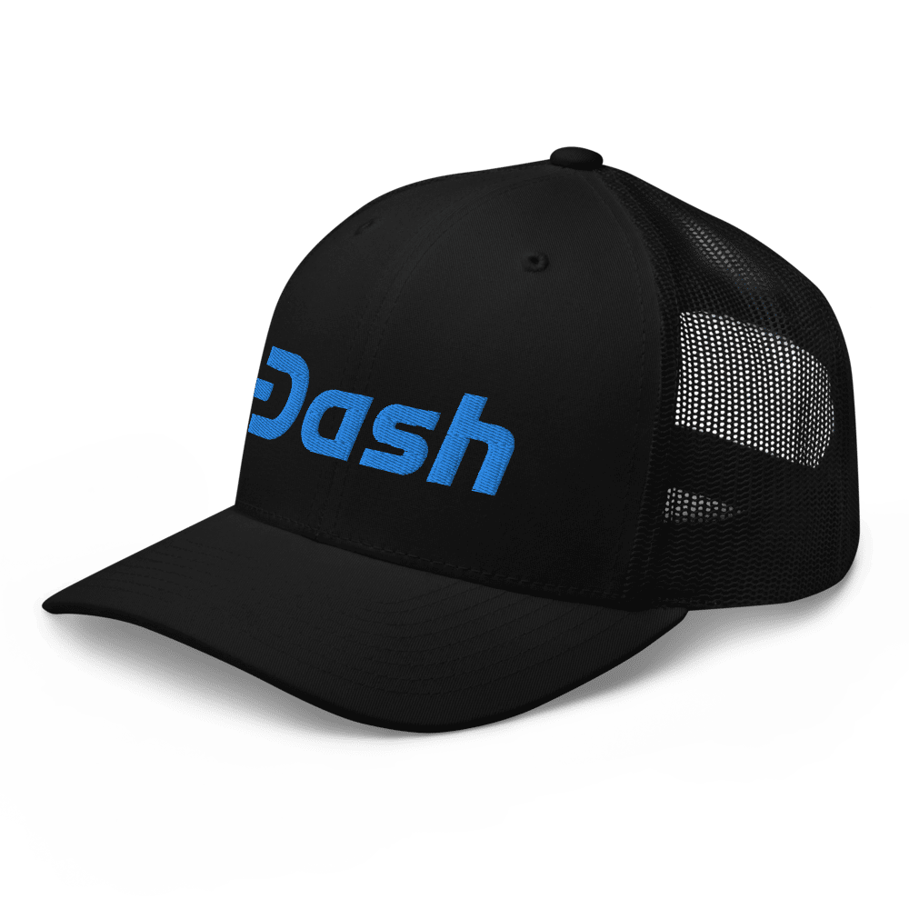 retro trucker hat black left front 6182ee0098594 - DASH Trucker Cap