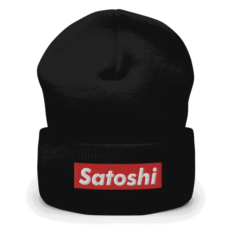 Satoshi (RED) Cuffed Beanie