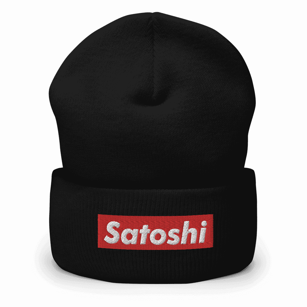 Satoshi (Red) Cuffed Beanie