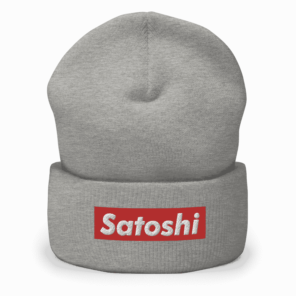 Satoshi (RED) Cuffed Beanie