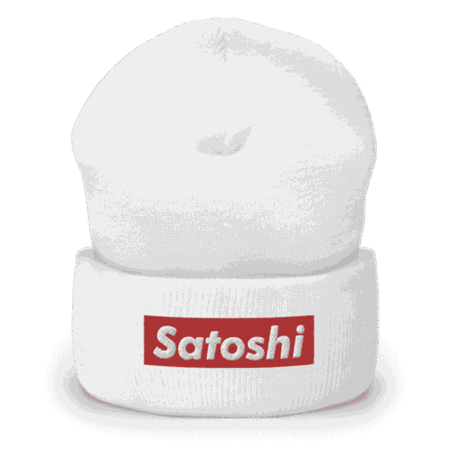 Satoshi (RED) Cuffed Beanie
