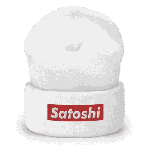 Satoshi (RED) Cuffed Beanie