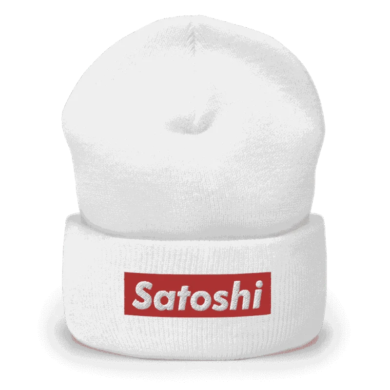 Satoshi (RED) Cuffed Beanie