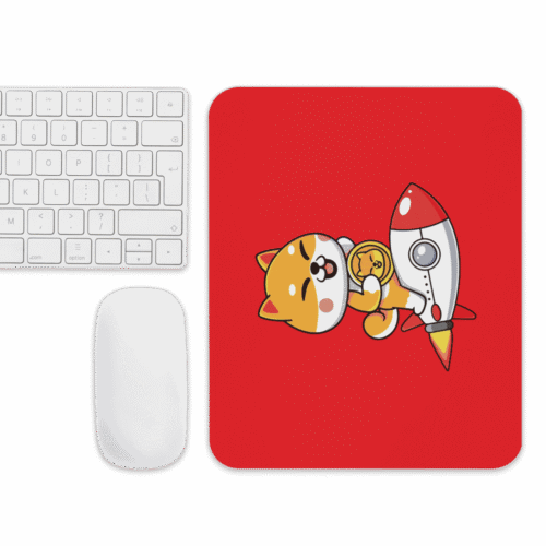 Shiba Inu to the Moon Mouse Pad