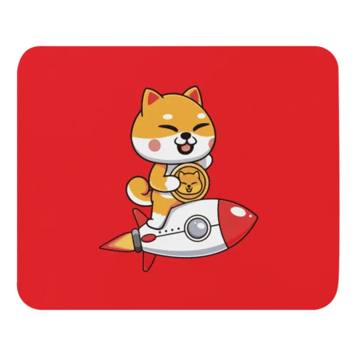 Shiba Inu to the Moon Mouse Pad