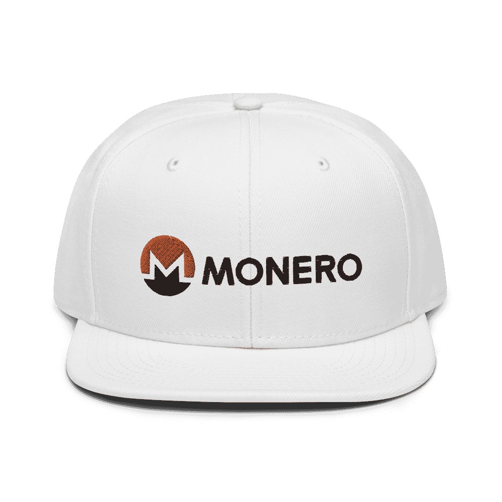 snapback white front 6182f1604a033 - Monero Snapback Hat