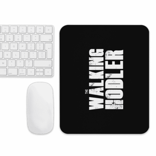 The Walking Hodler Mouse Pad