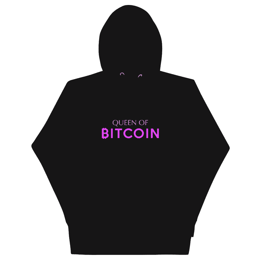 unisex premium hoodie black front 61804ace0cf7c - Queen of Bitcoin Hoodie