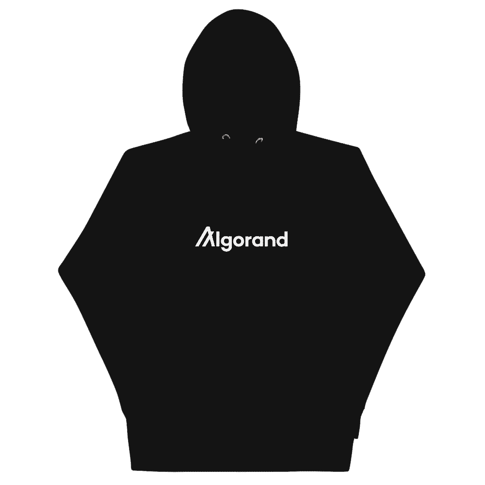 unisex premium hoodie black front 618301f096324 - Algorand Hoodie