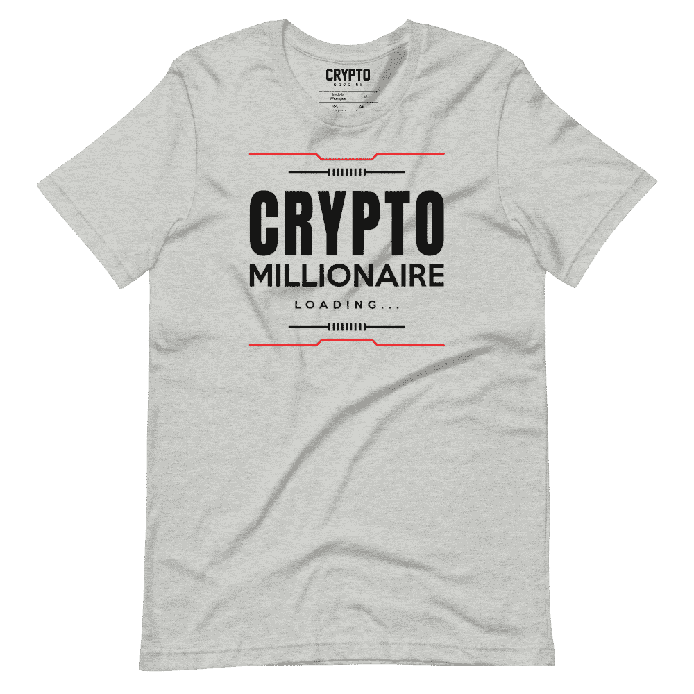 unisex staple t shirt athletic heather front 6195702707b53 - Crypto Millionaire Cypherpunk Edition (RED) T-Shirt