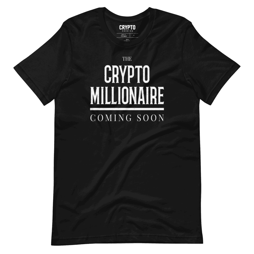 unisex staple t shirt black front 61954243d4f9f - Crypto Millionaire: Coming Soon T-Shirt
