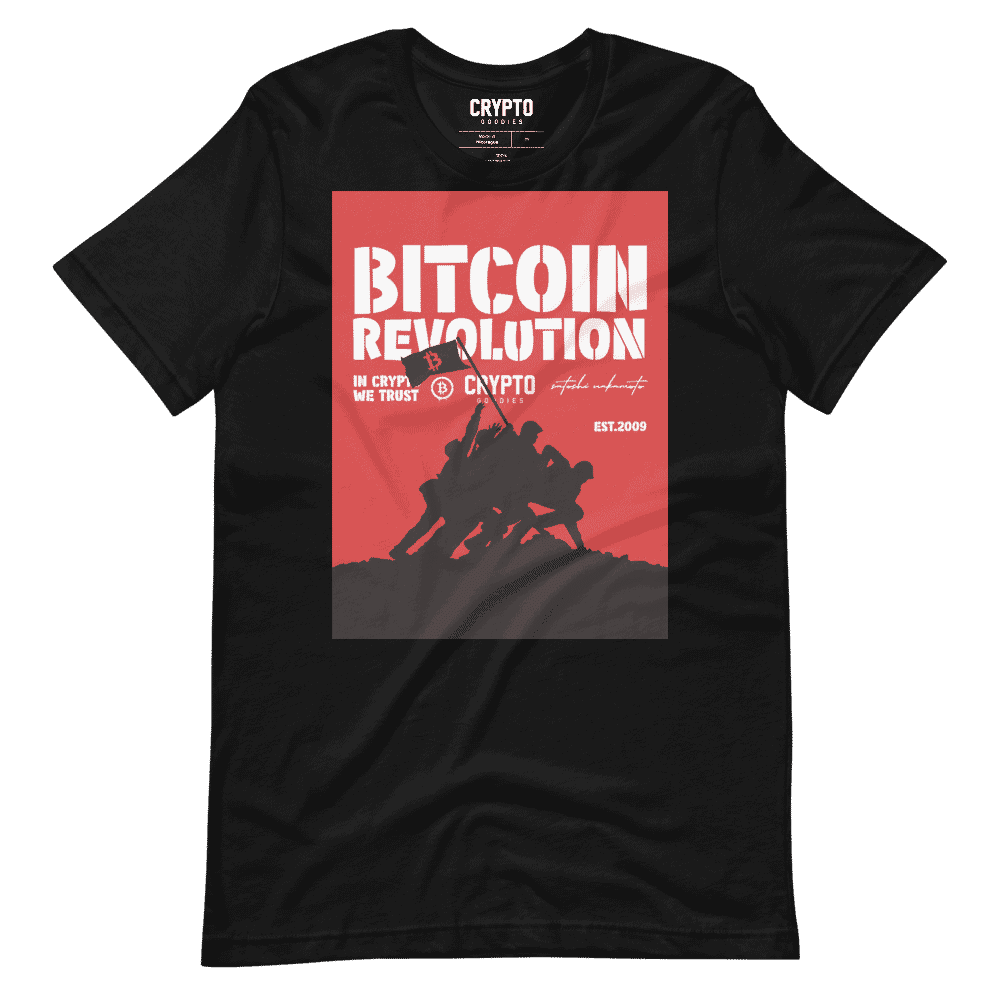 unisex staple t shirt black front 61954c7c1a34b - Bitcoin Revolution T-Shirt