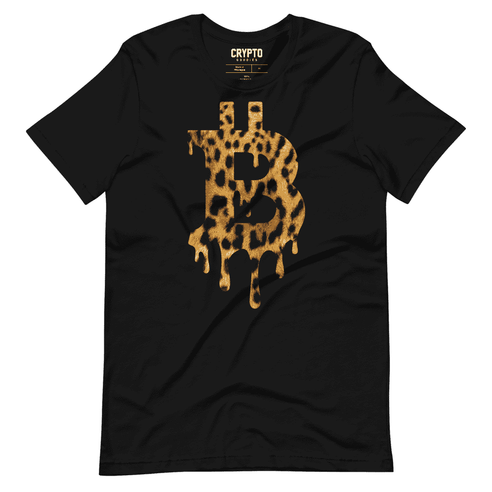 unisex staple t shirt black front 61955d63b9e33 - Bitcoin Melting Leopard T-Shirt