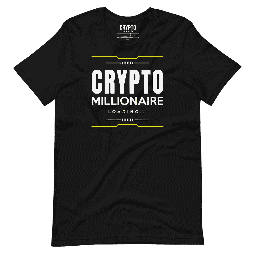 unisex staple t shirt black front 61957059e81d8 - Crypto Millionaire Cypherpunk Edition (YELLOW) T-Shirt