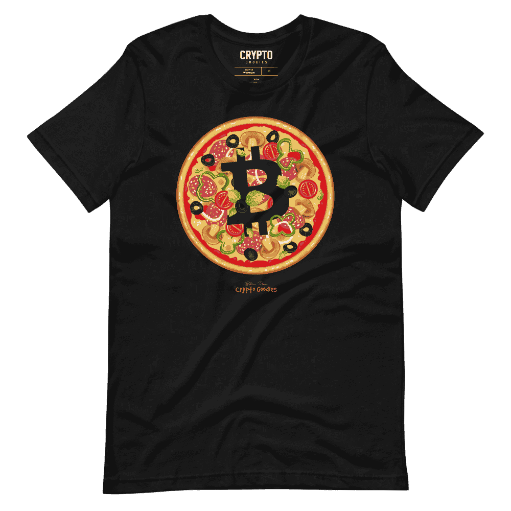 unisex staple t shirt black front 61957237e13fe - Bitcoin Pizza T-Shirt
