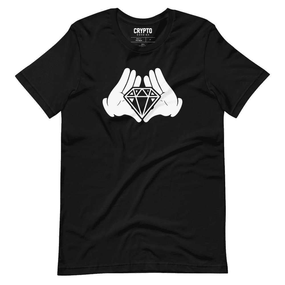 unisex staple t shirt black front 619579992dc16 - Diamond Hands Cartoon T-Shirt