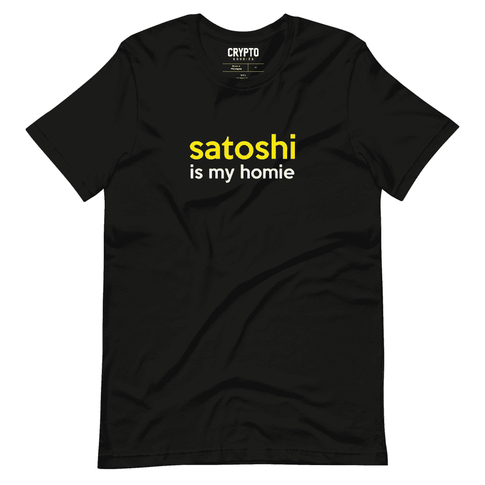 unisex staple t shirt black front 619586343dee4 - Satoshi is my Homie T-Shirt