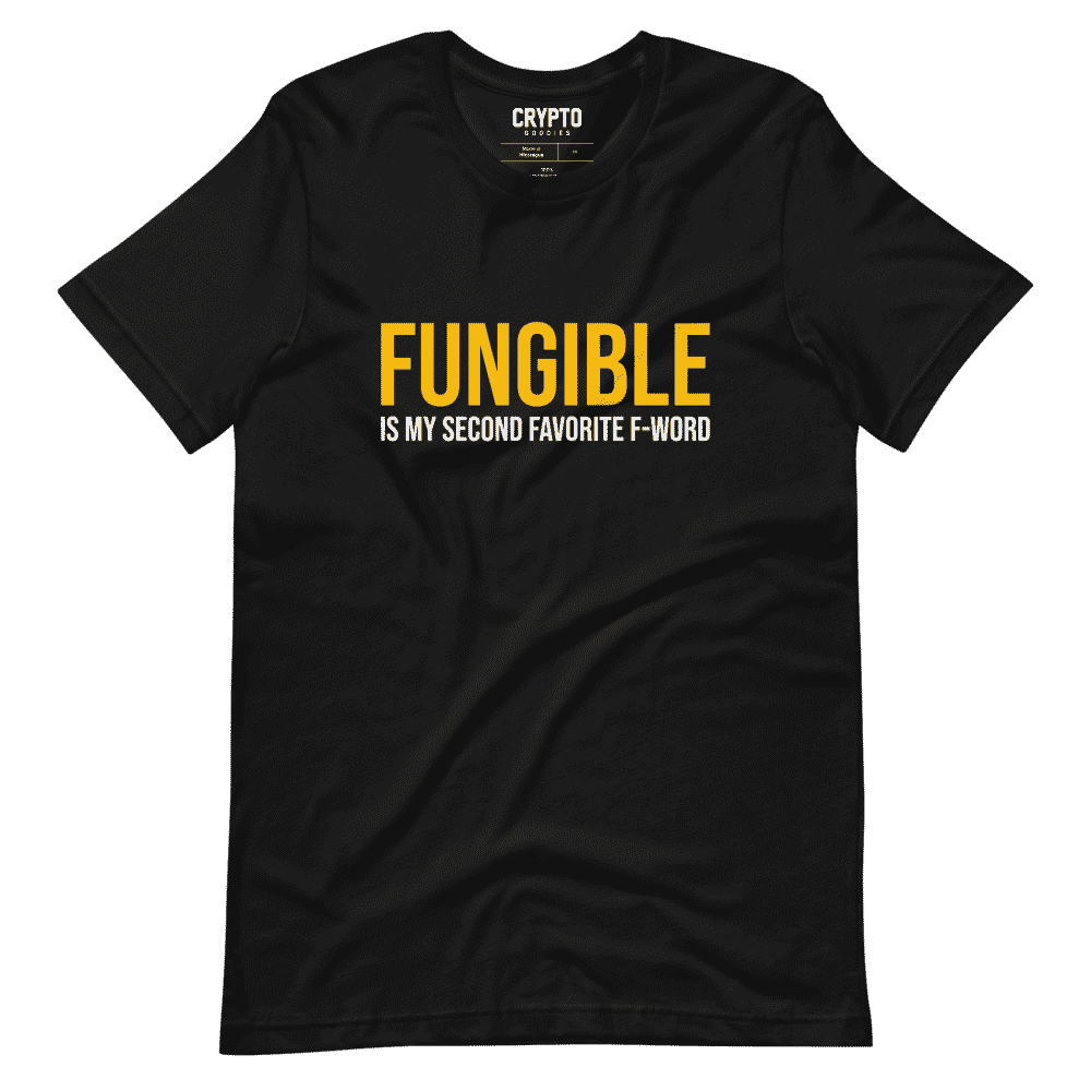 unisex staple t shirt black front 61958a613ab97 - Fungible is My Second Favorite F-Word T-Shirt