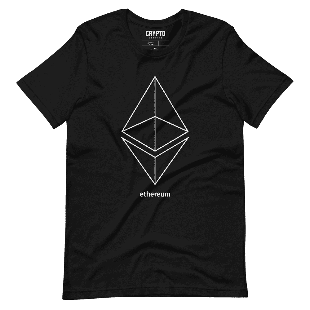 unisex staple t shirt black front 61958b085bcd4 - Ethereum x White Outline Logo T-Shirt