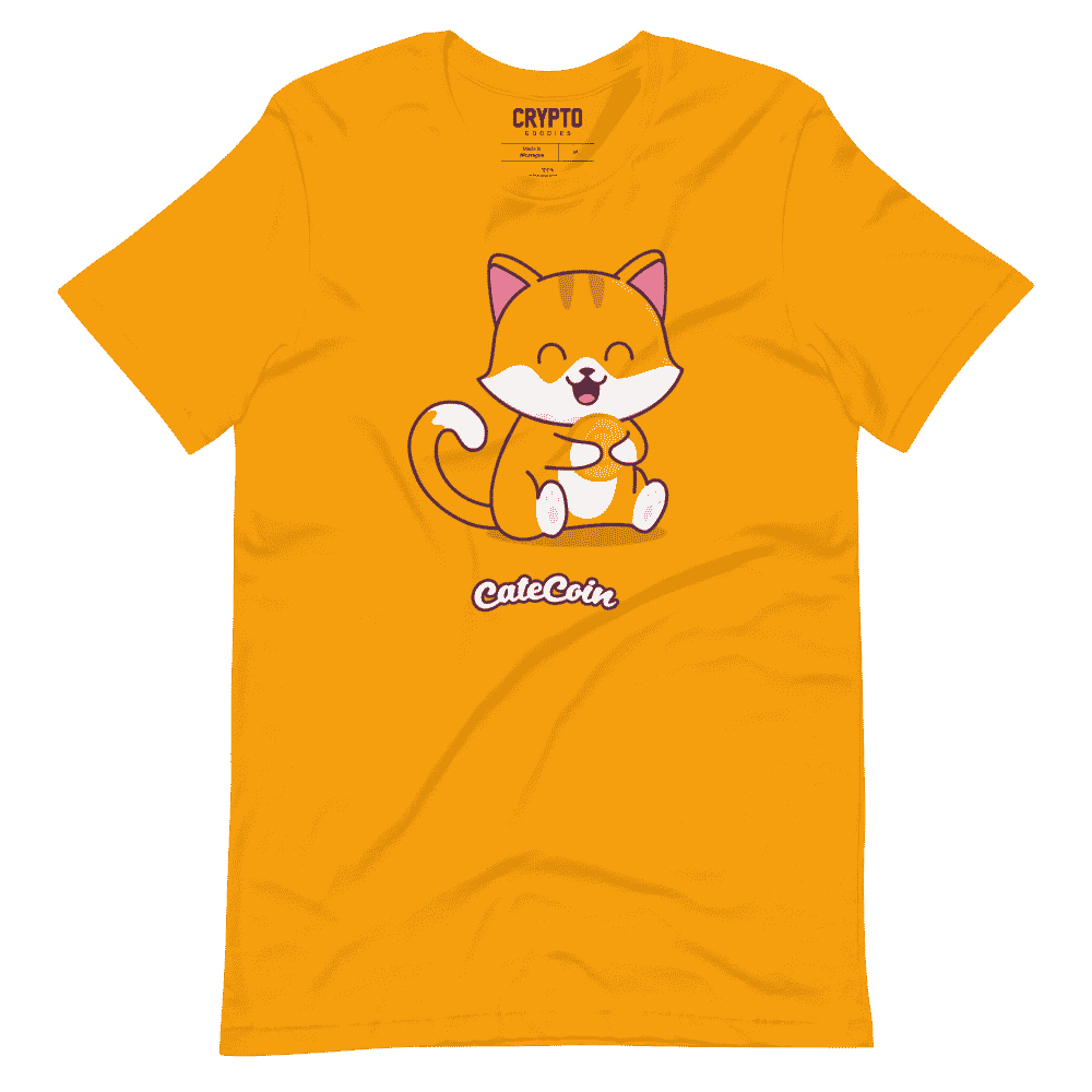 unisex staple t shirt gold front 6195775e6a6df - CateCoin x HODL T-Shirt