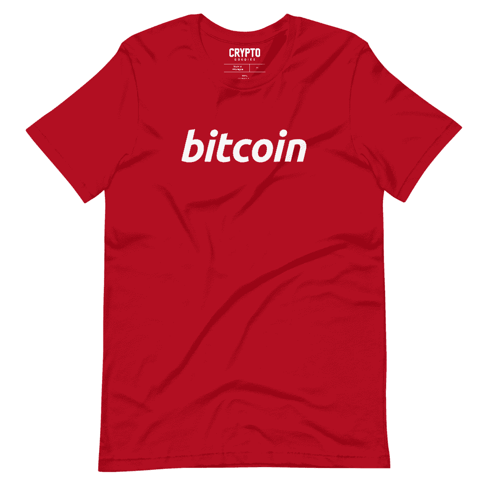 unisex staple t shirt red front 6195377c14e6e - Bitcoin T-Shirt