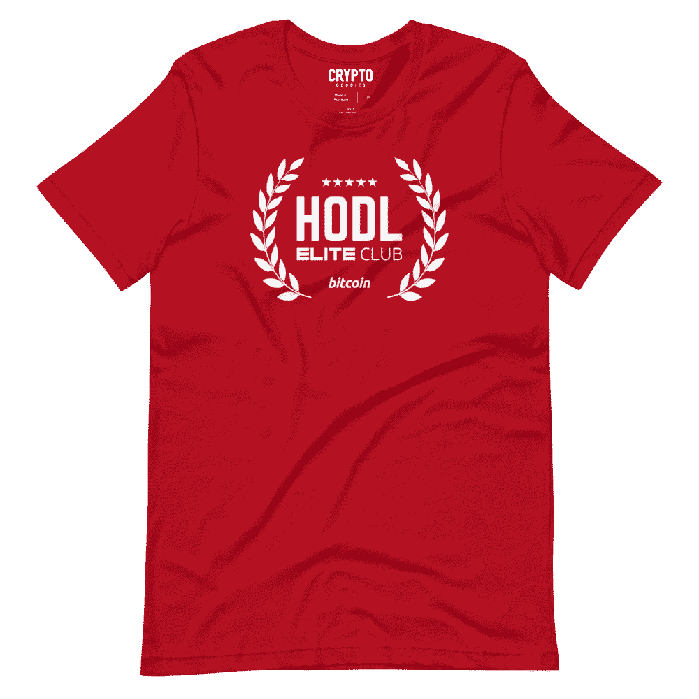 unisex staple t shirt red front 61953e32dc05d - HODL Elite Club T-Shirt