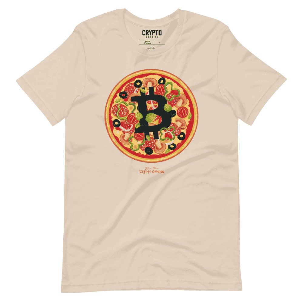 unisex staple t shirt soft cream front 6195720cdde2b - Bitcoin Pizza T-Shirt