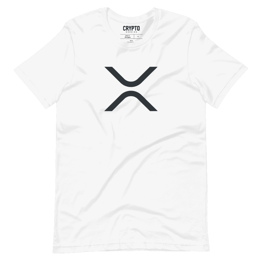 unisex staple t shirt white front 6195326cf30c8 - XRP (Ripple) Cryptocurrency Symbol T-Shirt