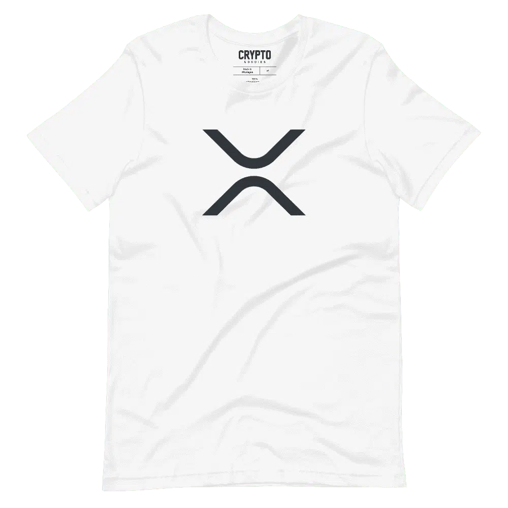 unisex staple t shirt white front 6195326cf30c8 - XRP (Ripple) Cryptocurrency Symbol T-Shirt