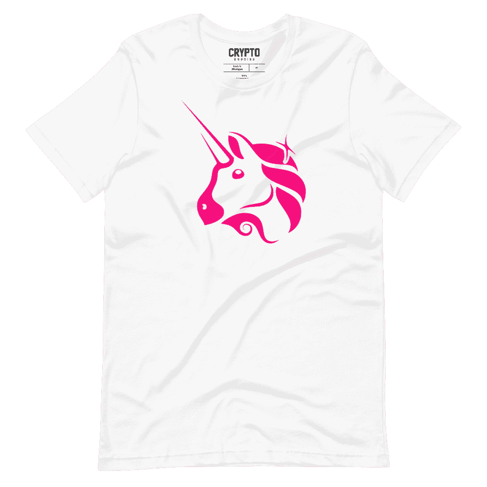 unisex staple t shirt white front 619536e6d7664 - Uniswap Logo T-Shirt