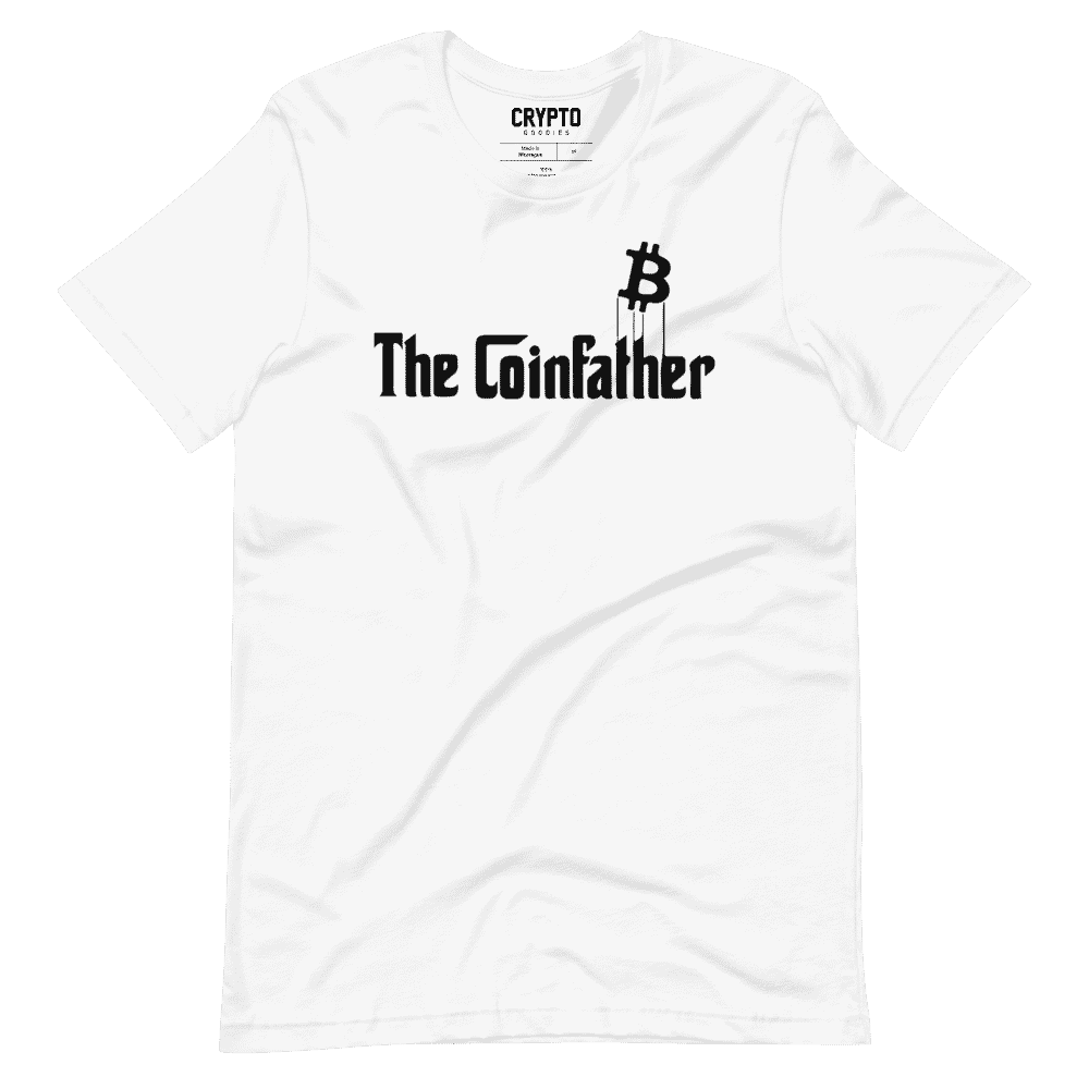 unisex staple t shirt white front 619541cf29a36 - The Coinfather T-Shirt