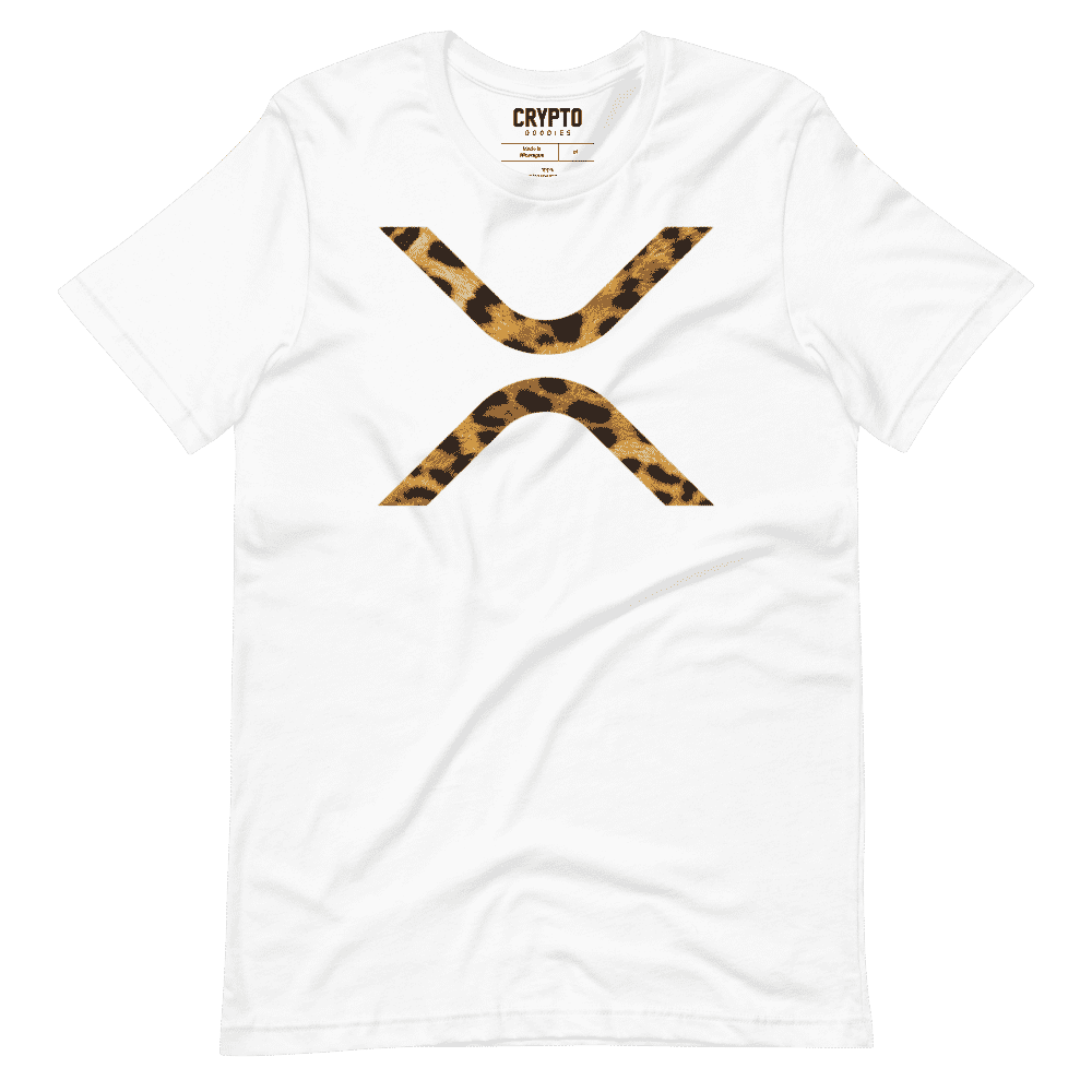 unisex staple t shirt white front 6195672dd6241 - XRP Logo Leopard T-Shirt