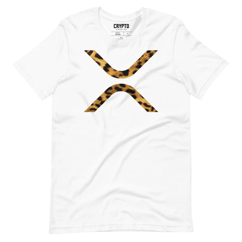 unisex staple t shirt white front 6195672dd6241 - XRP Logo Leopard T-Shirt