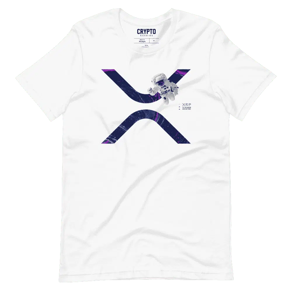 unisex staple t shirt white front 619567f1d4845 - XRP to the Moon T-Shirt