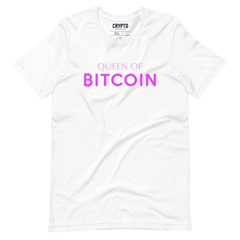 unisex staple t shirt white front 619568d22fa80 - Queen of Bitcoin T-Shirt