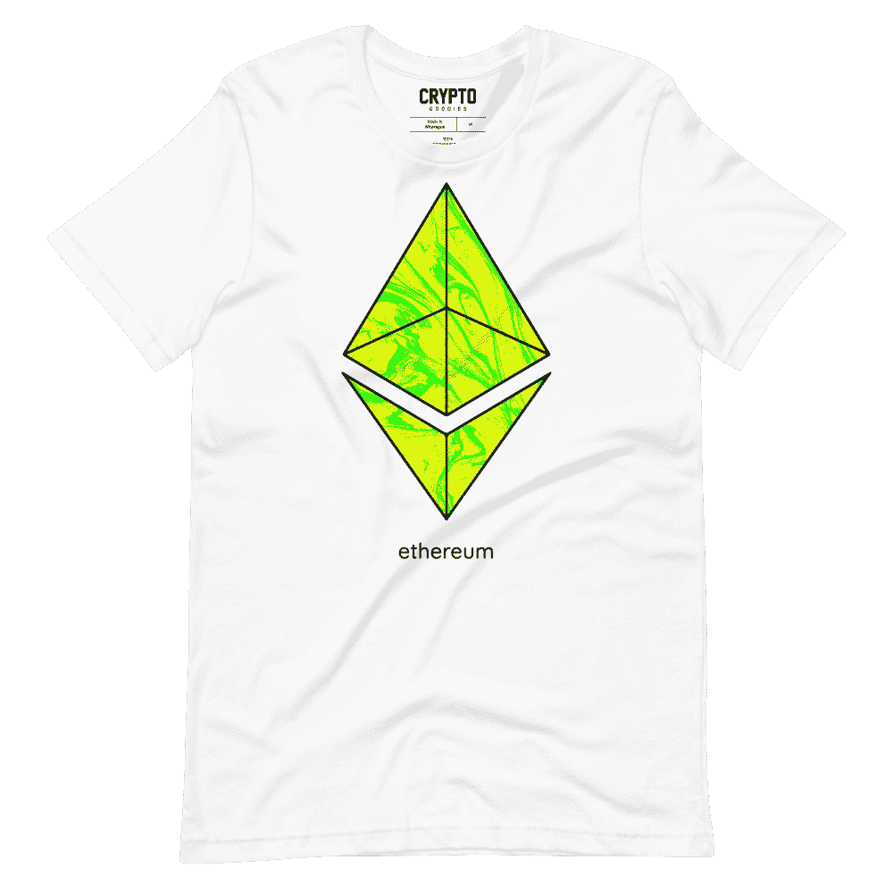 unisex staple t shirt white front 61956ad1da413 - Ethereum Green T-Shirt