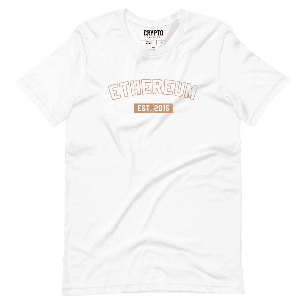 unisex staple t shirt white front 61956b15be749 - Ethereum Est. 2015 T-Shirt